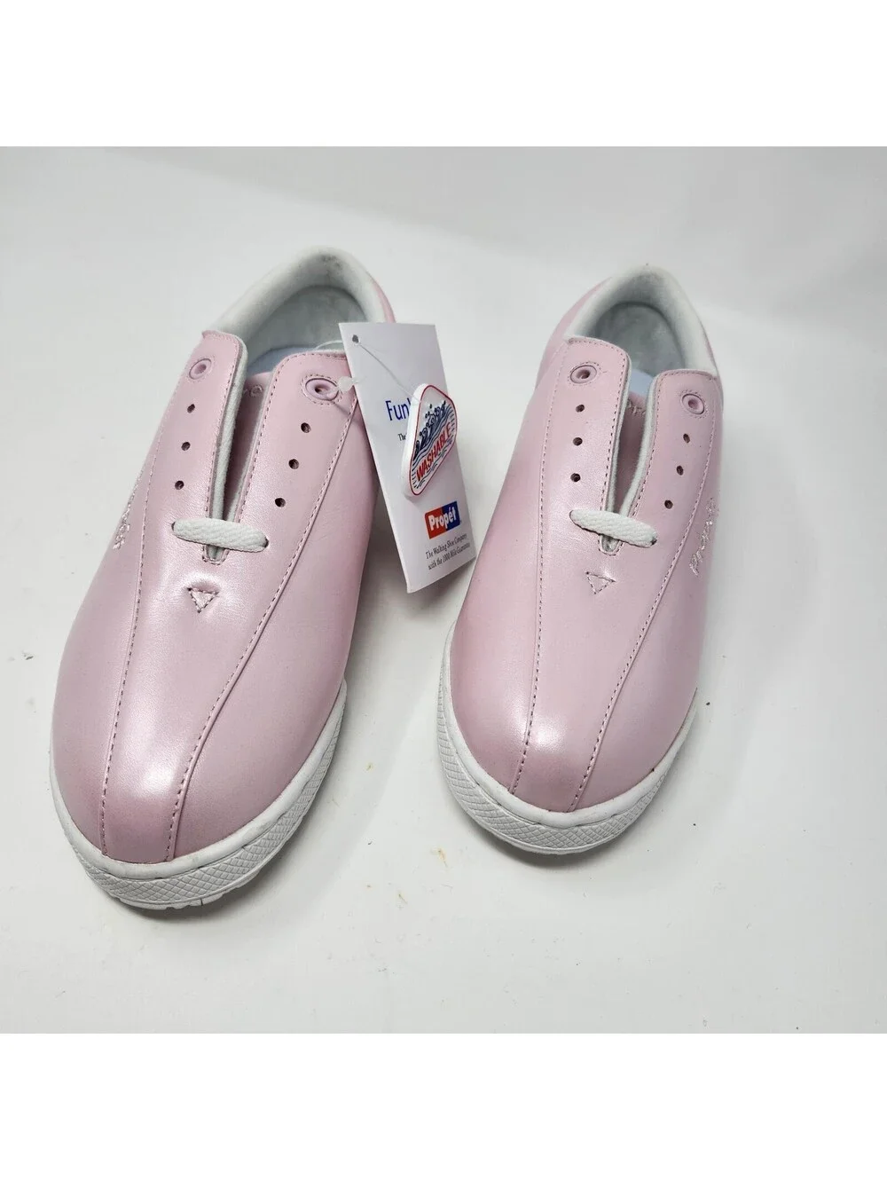 Propet FunWalker Pink Leather Walking Shoes Women's Size 7 M NWT